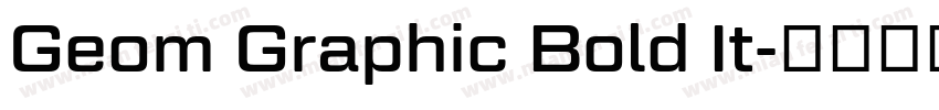 Geom Graphic Bold It字体转换